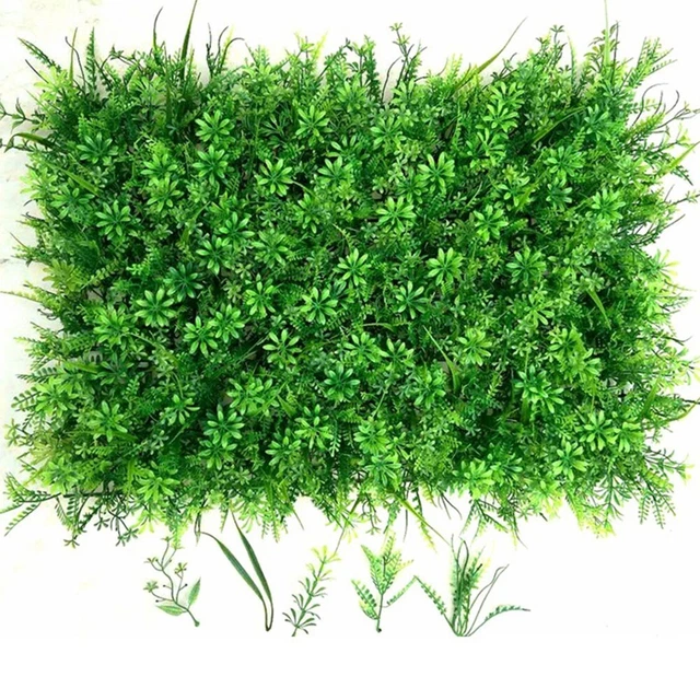 Artificiale Bosso Muro Siepi Tappetino Pianta Pannello Interni Erba Fence Parti