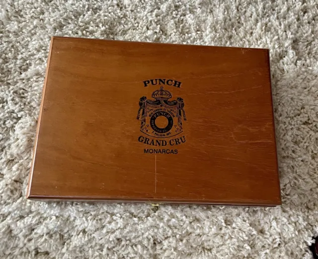 Punch Grand Cru Monarcas Cigar Box Hand Made in Spanish Honduras Box Only