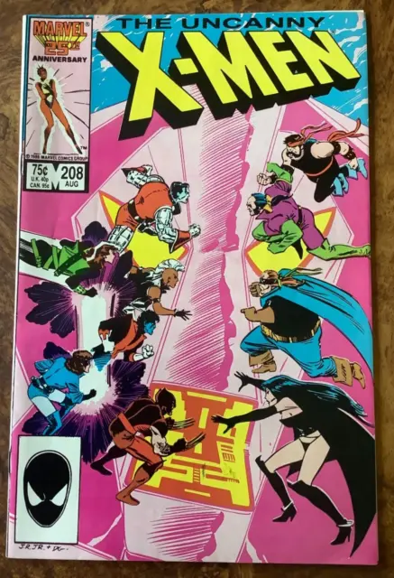 Uncanny X-Men 208 VF/NM Chris Claremont John Romita Jr Wolverine Rogue Marvel