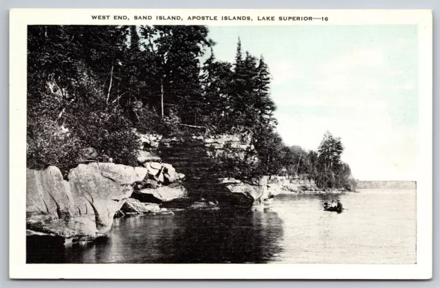 Sand Island Apostle Islands Lake Superior Wis C1920 WB Postcard C24