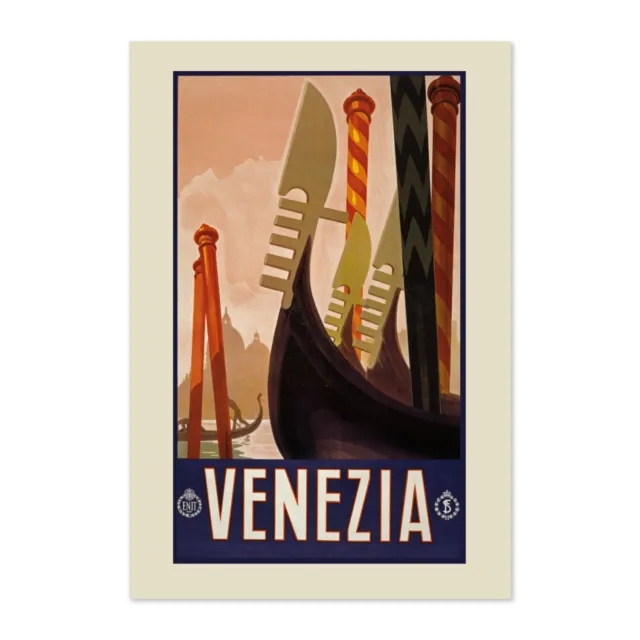 1920s Venice Italy Classic Italian Vintage Style Travel Poster - Classic Art