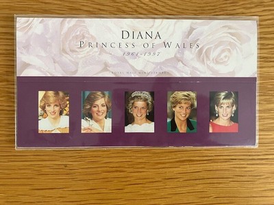 Diana Princess of Wales commemorative stamps in 1998 presentation pack