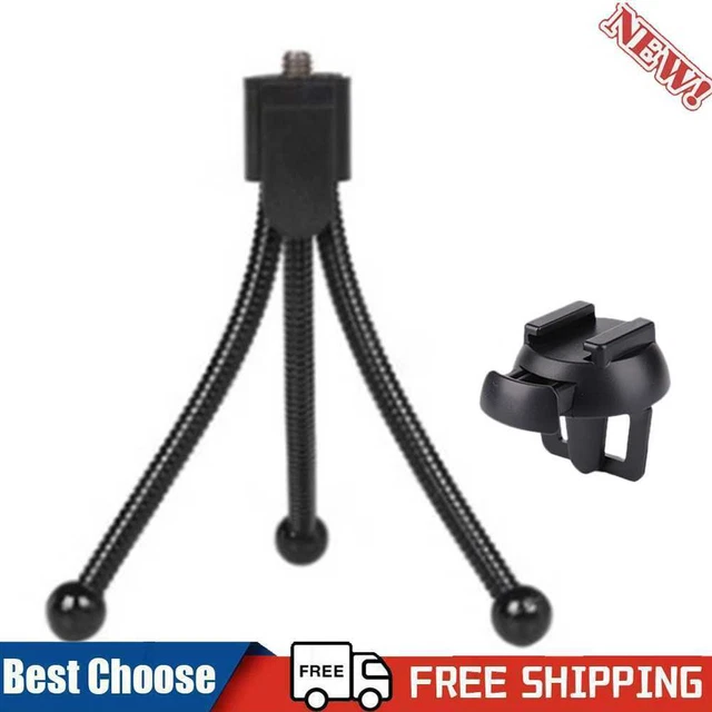 Soporte de montaje con luz de relleno para computadora portátil clip + trípode para iluminación de video