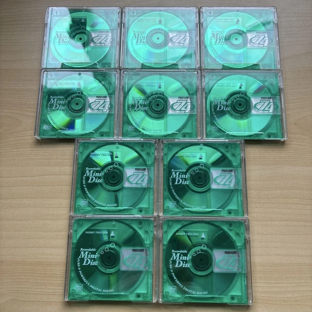 Lot De 7 MiniDisc TDK Et Maxell 74 Minutes - Neufs Sous Blister - Pour Lecteur MD