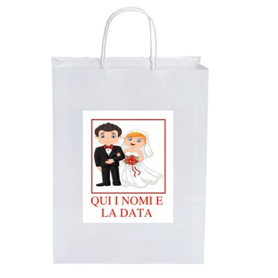 OMAGGI Ares 50 WEDDING BAGS PERSONALIZZATE SACCHETTI MATRIMONIO ARES 72 cm 18x8x24 