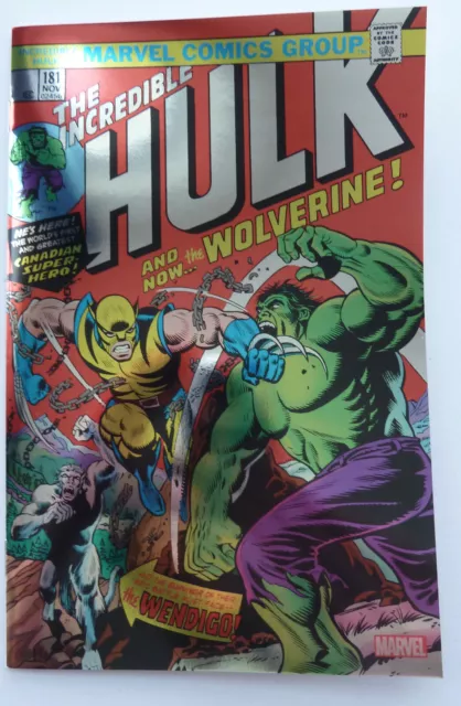 The Incredible Hulk #181 (Faksimile Edition) Folienvariante Marvel 2023 NM- 9,2