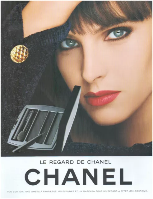 ▬► PUBLICITE ADVERTISING AD CHANEL Regard maquillage 1985