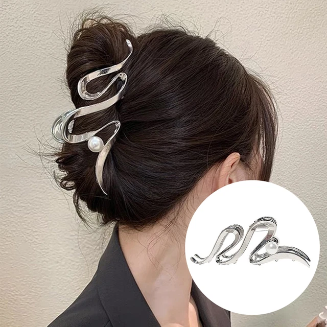 Clip per capelli donna clip per capelli perla artiglio per capelli forcina per capelli metà