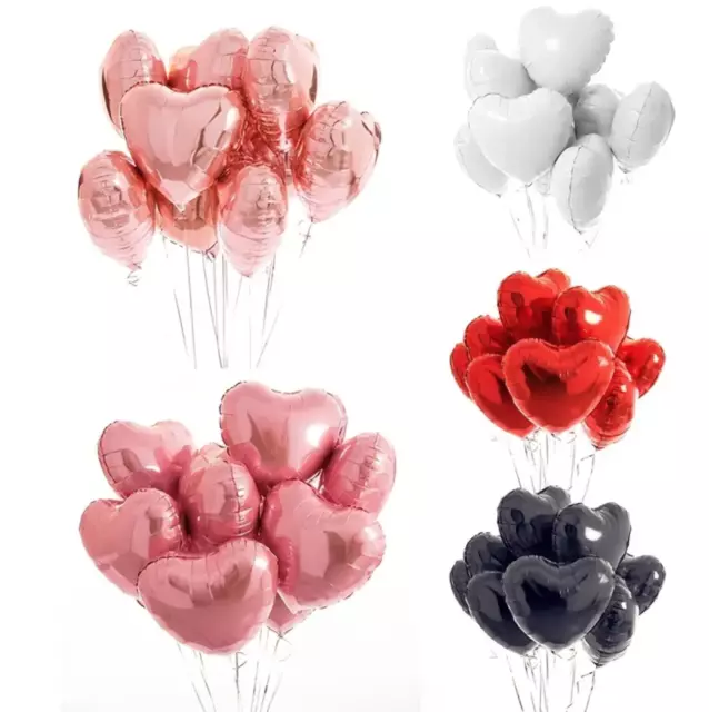 18” inch Love Heart Shape Foil Balloons Helium Air Party Wedding Birthday