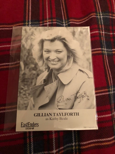 Gillian Taylforth (Eastenders) Presigned Vintage Bbc Cast Card