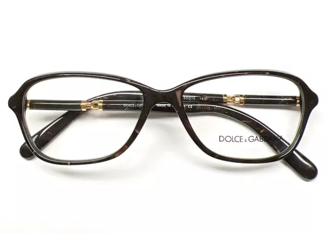 DOLCE GABBANA D&G 3145 1965 Eyeglasses Glasses Dark Brown Marble 55-15 ...