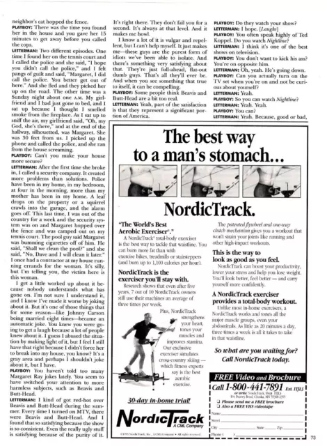 1994 Print Ad NordicTrack The best way to a man's Stomach Aerobic Exerciser