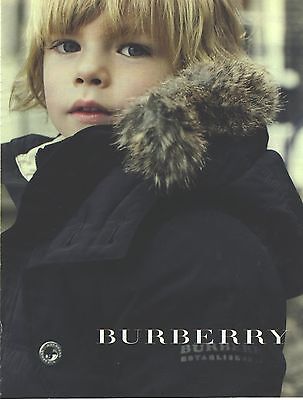 PUBLICITE ADVERTISING  2006  BURBERRY haute couture mateau hiver 