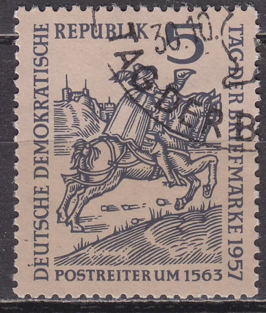 DDR Mi.-Nr. 600 gestempelt 5 Pf. Tag der Briefmarke 1957