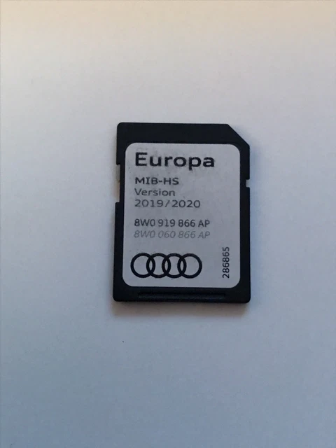 Audi A4 B8 Sd Karte Maximale Größe SCHEDA SD DATI Mappa Originale Audi 2019-2020 Mib-Hs 8Wo 919 866 Ap EUR