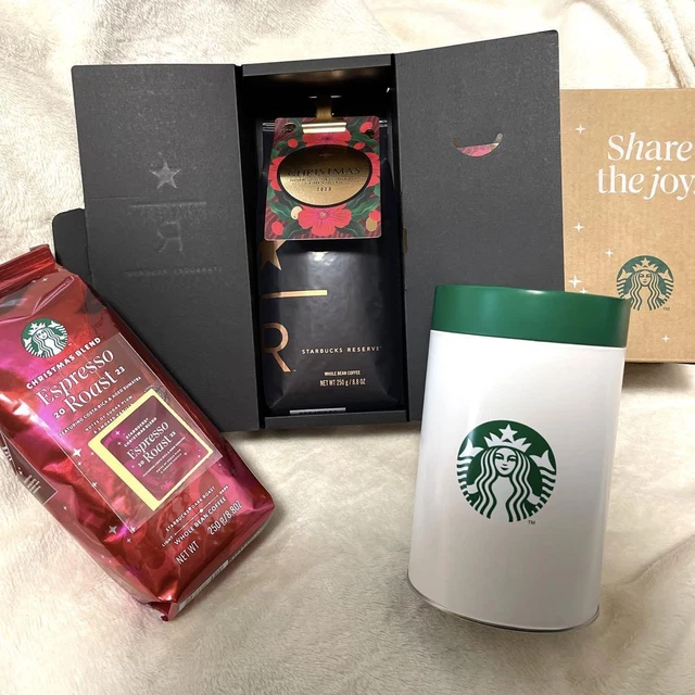 STARBUCKS RESERVE CHRISTMAS Espresso Roasted Bean Canister 92.94