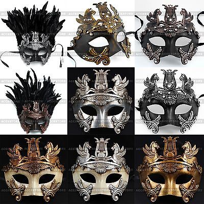 Perseus Warrior Mardi Gras Party Costume Venetian Masquerade Men's Ball Mask