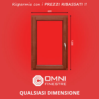 aluplast Porta Finestra in PVC a battente e ribalta Bianco su Misura L-1200 x 2200 mm 