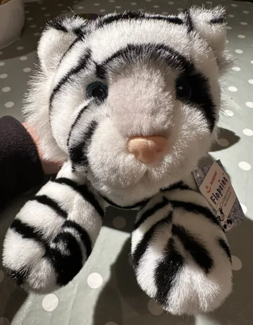 Aurora Flopsies White Tiger soft toy