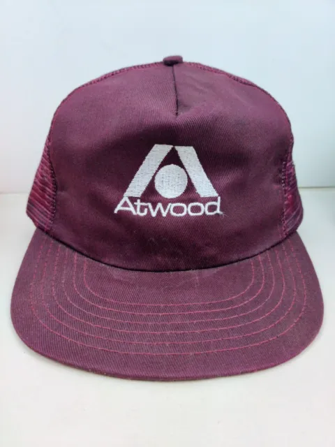 Vtg USA MADE Atwood Trucker Hat Snapback Cap Vintage