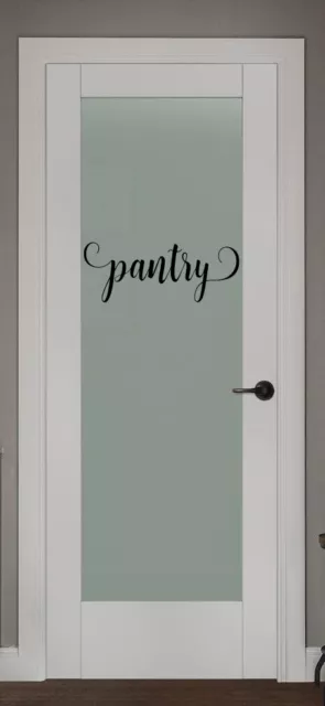 Pantry Vinyl wall decal Pantry Sign Pantry Door Decal Kitchen Lettering Sticker