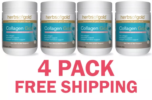 Herbs of Gold Collagen Gold - Collagen Powder 180g - 4 PACK - $32.50 each