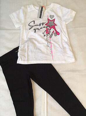 Set T-shirt mini ragazze River Island età 2-3 anni Sassy Queen nuova con etichette