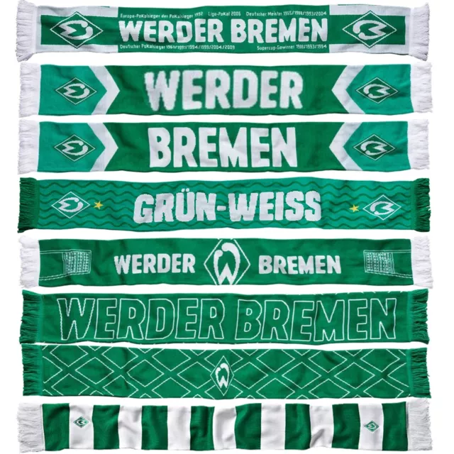 SCHAL SV WERDER Bremen Raute Fanschal Grün-Weiß Erfolge Flutlicht