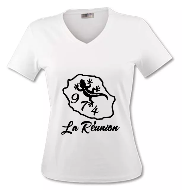T-shirt Adulte Ile de La Réunion 974 - 9 couleurs au choix S au