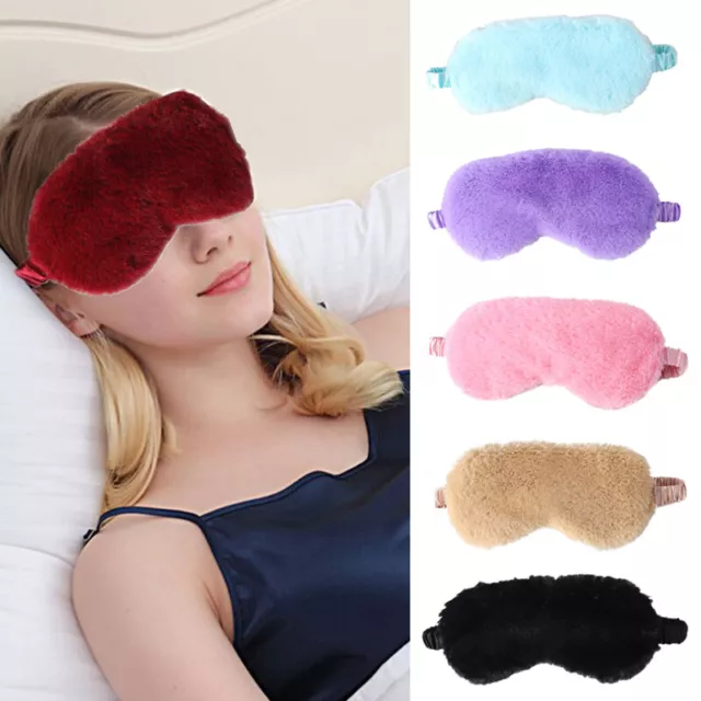 Eye Mask Sleep Travel Masks Sleeping Blindfold shade Silk Padded Fluffy XMAS Hot
