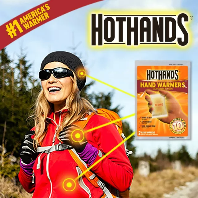 Hand Warmers Foot Warner HotHands Pack Pocket Heat Feet Gloves outdoor & inside