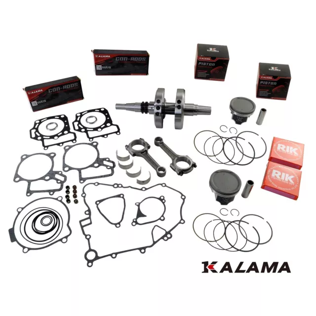 Rebuild Engine Kit for Kawasaki Brute Force 750 05~11 Crankshaft Piston Gasket