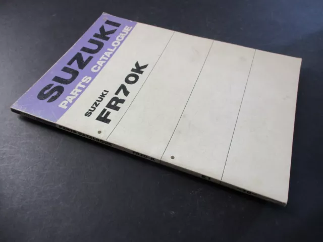 SUZUKI FR70 K 1973-on PARTS LIST CATALOGUE PRE-OWNED