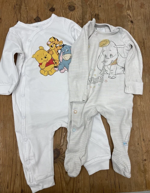 Disney Baby Grows Winnie The Pooh & Dumbo 3-6 Months