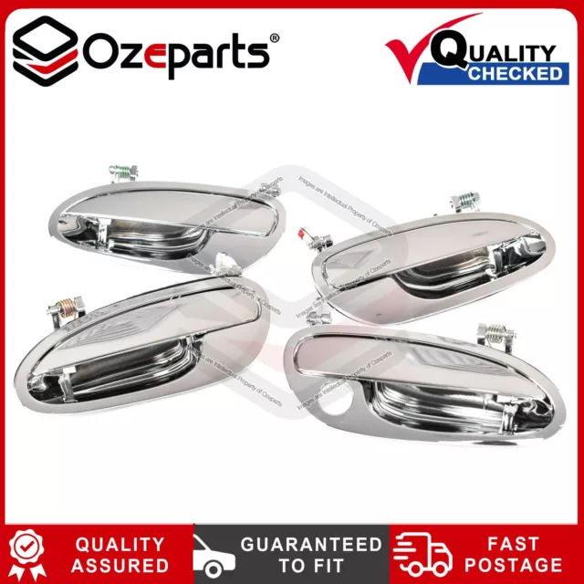 Set of 4 Pcs Outer Door Handles Chrome For Holden HSV VT VX VY VZ 1996~2006