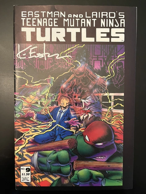TEENAGE MUTANT NINJA TURTLES 9 Signed By Kevin Eastman with COA!