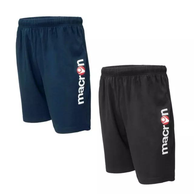 Macron Pantaloncini Bermuda Allenamento Atum Shorts Fitness Palestra Running