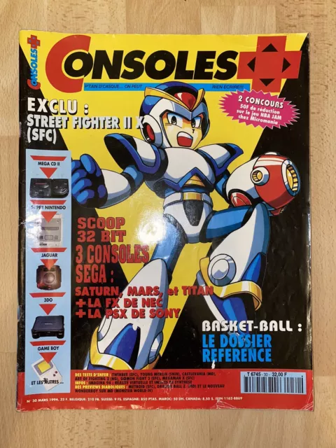 Magazine Consoles + Plus Numéro 30 - Mars 1994 - Jeux videos retro