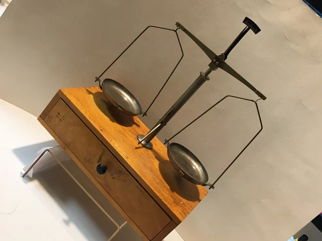 Original Waage Feinwaage Mit Gewichtssatz In Box 2
