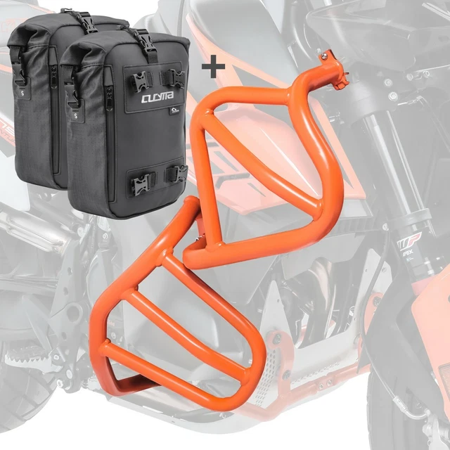 Set Pare‑carter Haut & Bas + Sacoches Pour KTM 390 Adventure 2020‑2023 - Noir