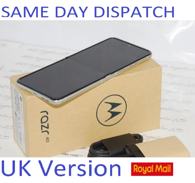 MOTOROLA Razr 40 256GB Cream unlocked 256GB Flip Sim Free New Condition UK Versi