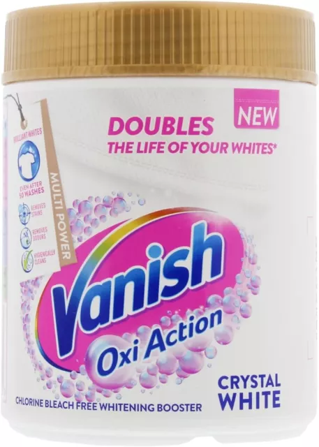 Vanish Gold Oxi Action Laundry Booster and Stain Remover Powder for Whites 1Kg