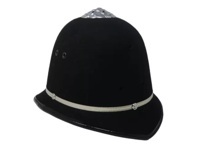 Obsolete Rose Top Custodian Helmet Black Chrome Uniform Patrol Collector Grade 1
