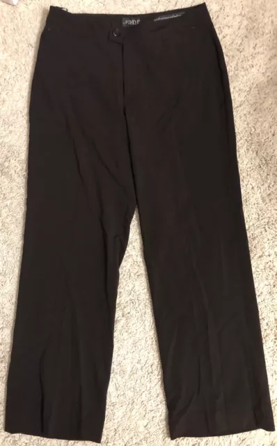 NYDJ Not Your Daughters Jeans brown stretchy straight leg pants 10 P medium M