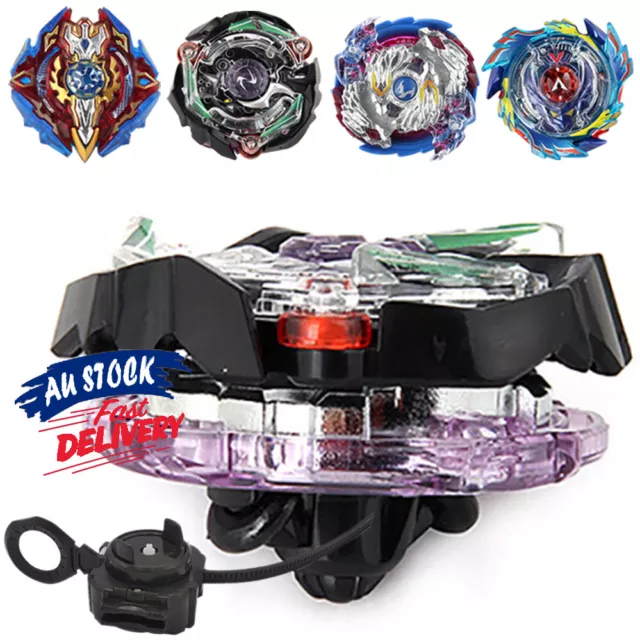 Fusion 4D Set Launcher Grip Metal With Rapidity Fight Master Rare Top Beyblade