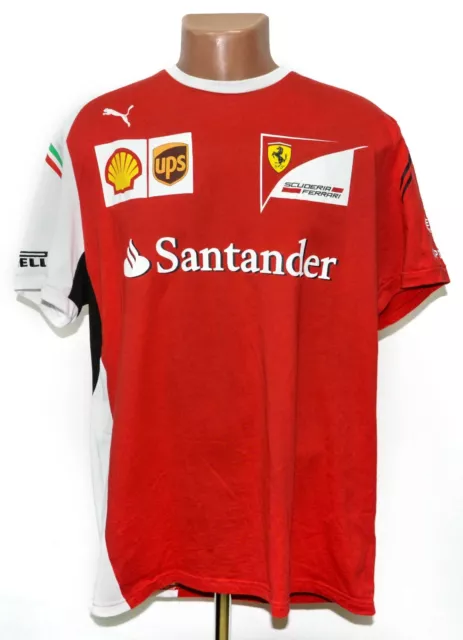 Scuderia Ferrari Racing Team Formula 1 F1 Shirt Raikkonen Vettel Era Puma Xl