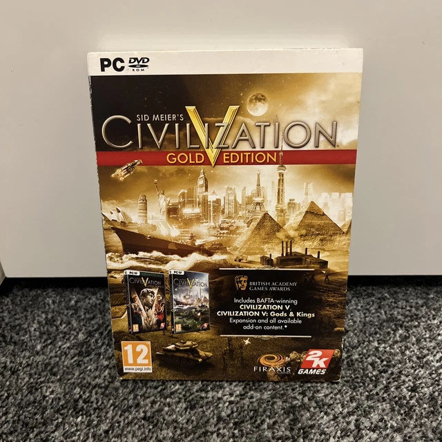 Sid Meier's Civilization V (5) | Gold Edition | PC CD-ROM Game | Very Good