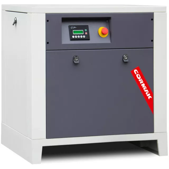 CORMAK LUFT 1000 Compresseur d'air à vis silencieux sécheur 920L/min 10bar 7,5kW