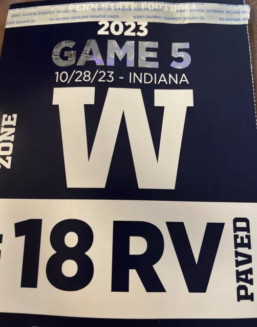 Penn State football RV Parking Pass Lot 18 Game 5 (10/28/23)