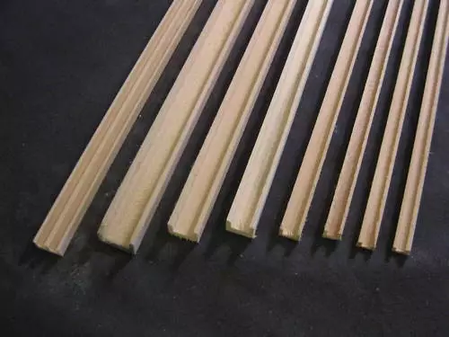 Groove Edge Molding 1/8" - dollhouse - Channel molding fits .125" 1pc  36" LONG